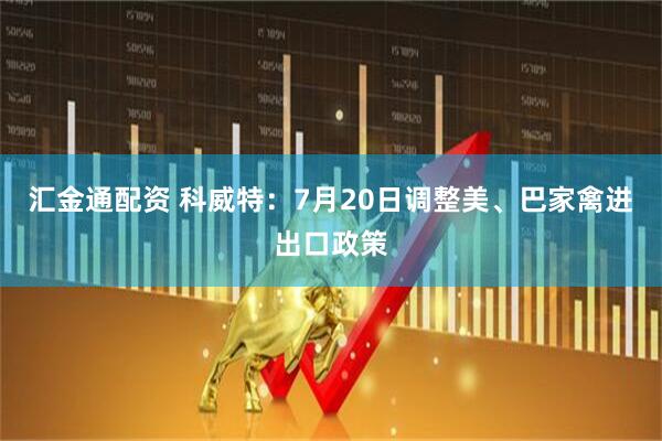 汇金通配资 科威特：7月20日调整美、巴家禽进出口政策